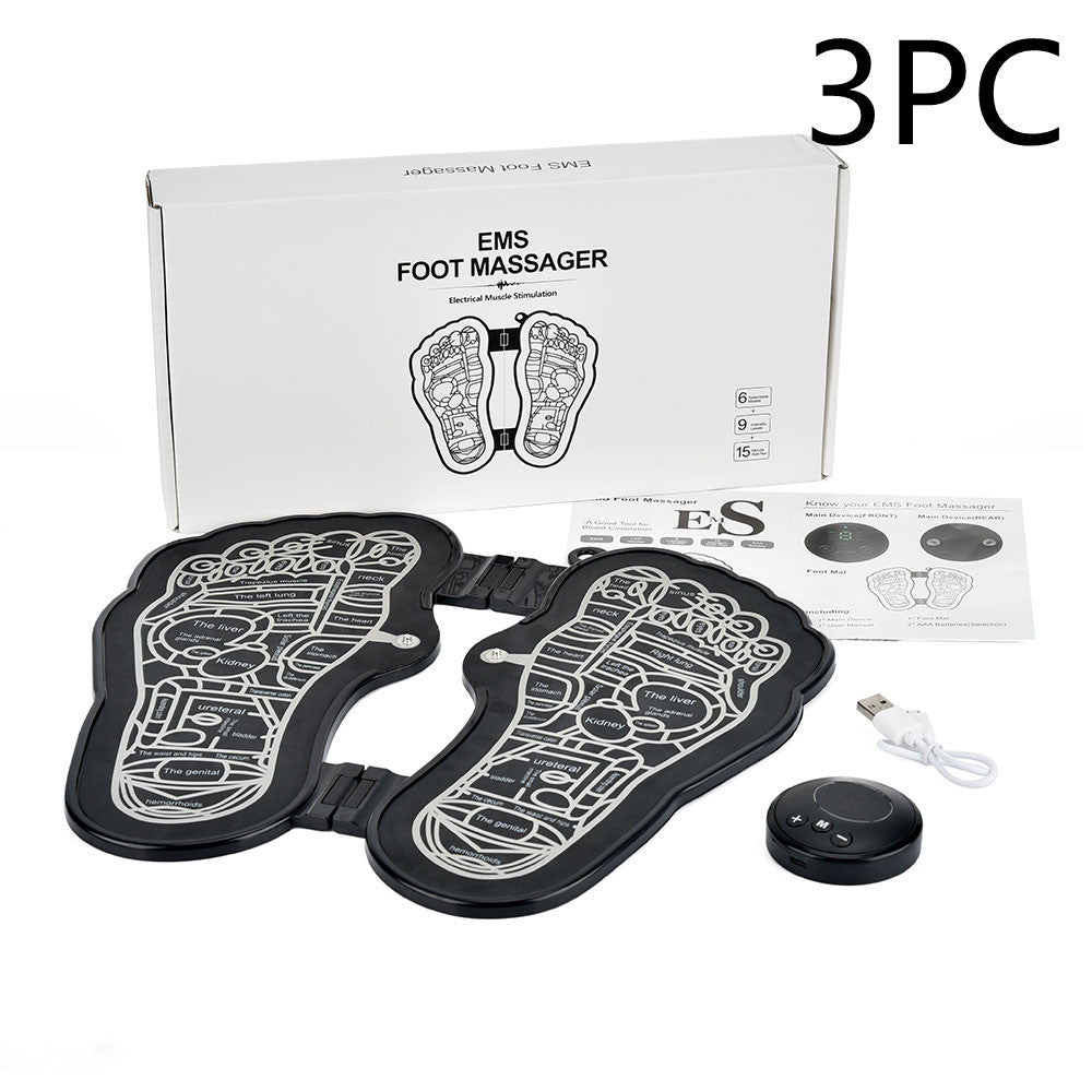 Rechargeable Foot Massage Instrument Pedicure Foot Pad EMS Pulse Foot Relaxation Massager Rechargeable Foot Massage Instrument Pedicure Foot Pad EMS Pulse Foot Relaxation Massager
